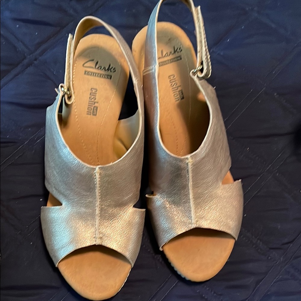 Clarks Women's Silver Sandals